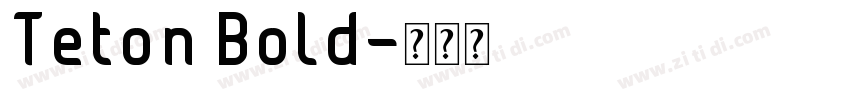 Teton Bold字体转换